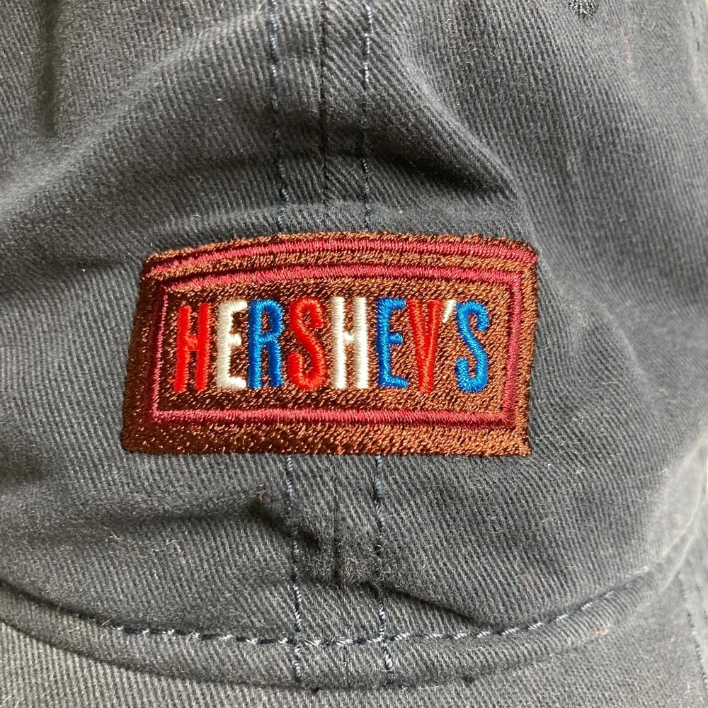 Hershey's Cap Hat‎ Blue Twill Adjustable Baseball Hat Chocolate Bar Factory
